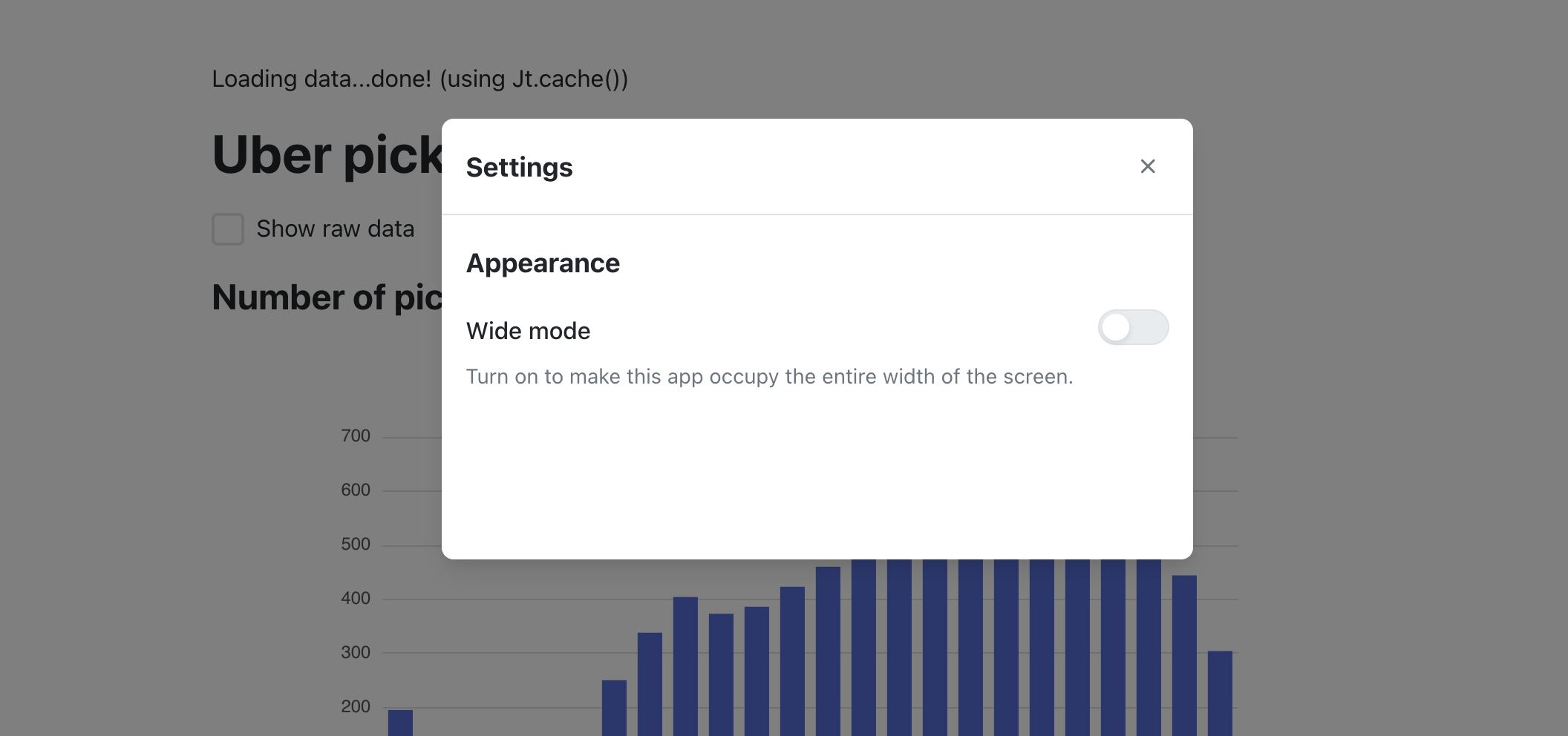App settings